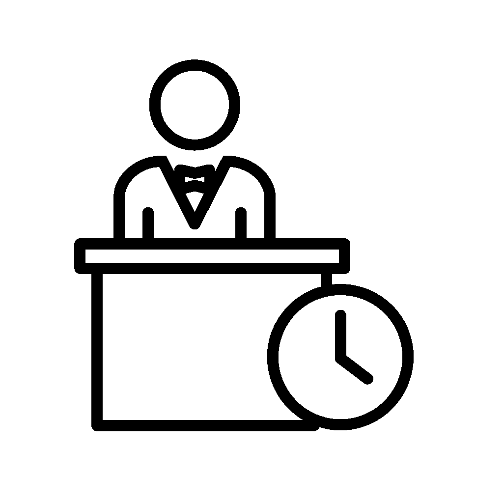 Reception and 24h access