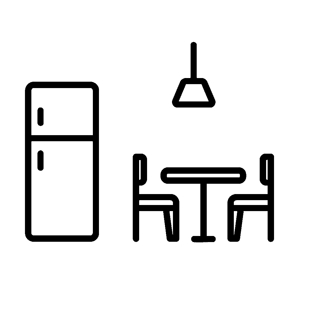 Kitchen and eating area